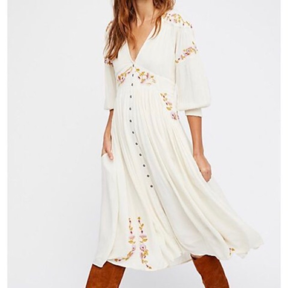 FREE PEOPLE FLORAL DRESS